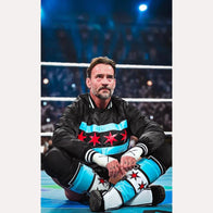 2025 Night of Champions CM Punk Jacket Jacket unisex front product view | Dash Racegear — Limited Drop – CM Punk’s Night of Champions 2025 Jacket