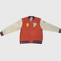 Pokemon World Championships Pikachu Varsity Jacket Varsity Jacket unisex front product view | Dash Racegear — Pikachu Varsity Jacket for Pokemon World Championships – Retro-Inspired Look