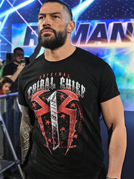 Roman Reigns Monday Night RAW OTC1 Tribal Chief T-Shirt Shirt unisex detail view 3 | Dash Racegear — Roman Reigns Tribal Chief OTC1 T-Shirt – RAW Fan Gear