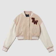 TW Colorblock Varsity Jacket Varsity Jacket unisex front product view | Dash Racegear — Modern TW Colorblock Varsity Jacket – Sleek and Sporty Design