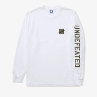Undefeated Stencil Long Sleeve T-Shirt Shirt unisex detail view 3 | Dash Racegear — Casual Comfort – Undefeated Stencil Print Long Sleeve Tee