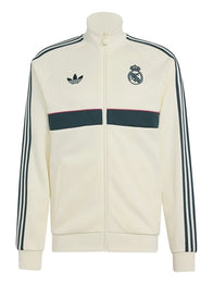 Adidas Real Madrid OG Track Jacket Jacket unisex detail view 2 | Dash Racegear — 2026/27 Real Madrid Adidas OG jacket showcasing a clean cream finish with premium comfort and athletic appeal.