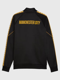 Manchester City 2026/27 King Anthem Jacket Jacket unisex detail view 2 | Dash Racegear — Black Manchester City Puma King 2026/27 zip-up anthem jacket crafted for lightweight comfort and versatile casual fashion.