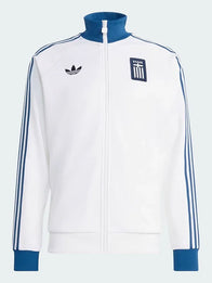 Adidas Greece Track Jacket Jacket unisex detail view 4 | Dash Racegear — Adidas Greece 2026 White Track Jacket for Men and Women lightweight sporty fit breathable feel ideal for travel and workouts