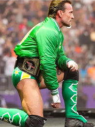 CM Punk Minnesota North Stars Jacket Jacket unisex detail view 5 | Dash Racegear — WWE SummerSlam 2026 CM Punk jacket showcasing a bold green finish with premium comfort and timeless athletic appeal.