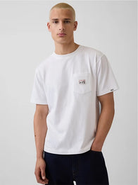 Gap x Los Tacos No. 1 Graphic T-Shirt Shirt unisex detail view 2 | Dash Racegear — White Gap x Los Tacos No. 1 2026 relaxed graphic T-shirt crafted for breathable comfort and versatile casual fashion.