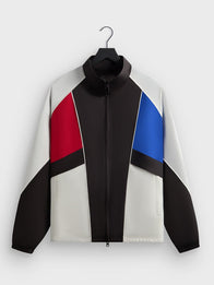 Kith for Olympics Heritage Marks Eugene Track Jacket Jacket unisex front product view | Dash Racegear — 2026 Kith for Olympics Eugene Track Jacket, multicolor Heritage Marks style, lightweight and fan-approved fashion.