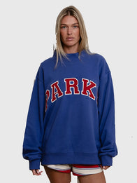 Parke High Tide Varsity Mockneck Fashion Apparel unisex detail view 2 | Dash Racegear — Front view of 2026 Parke High Tide Varsity Mockneck