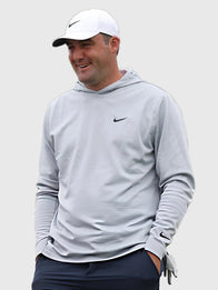 The CJ Cup Byron Nelson 2026 Scottie Scheffler Hoodie Hoodie unisex detail view 4 | Dash Racegear — Grey pullover hoodie inspired by golf tournament design with comfortable casual wear appeal.