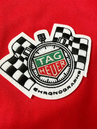 TAG Heuer x Team Ikuzawa x BWD Work Jacket Jacket unisex detail view 4 | Dash Racegear — Red work zip-up jacket designed with TAG Heuer x BWD x Team Ikuzawa styling for effortless casual appeal.