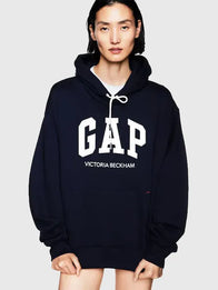 Gap x Victoria Beckham Hoodie Hoodie unisex detail view 6 | Dash Racegear — Gap x Victoria Beckham navy hoodie 2026, French terry pullover for minimalist everyday fashion.