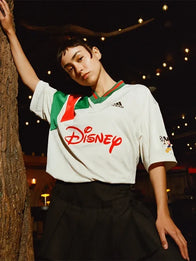 Brain Dead x Disney x Adidas Jacquard Soccer Jersey Jersey unisex detail view 3 | Dash Racegear — Women’s Adidas x Brain Dead x Disney 2026 soccer jersey, designed with a white jacquard finish and creative streetwear aesthetic.