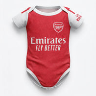 25/26 Arsenal Baby Bodysuit front view baby onesie by Dash Racegear