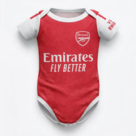 25/26 Arsenal Baby Bodysuit front view baby onesie by Dash Racegear