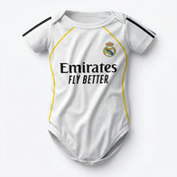 25/26 Real Madrid Baby Bodysuit front view baby onesie by Dash Racegear