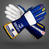 -273 x AYRTON SENNA Blue - Glove | DASH RACEGEAR