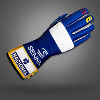 -273 x AYRTON SENNA Blue - Glove | DASH RACEGEAR