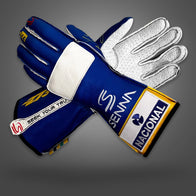 -273 x AYRTON SENNA Blue - Glove | DASH RACEGEAR