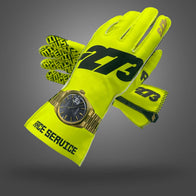 -273 x RACE SERVICE FLUO YELLOW Asymmetric - Glove | DASH RACEGEAR