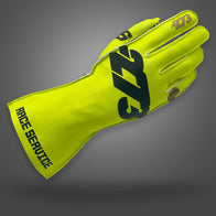 -273 x RACE SERVICE FLUO YELLOW Asymmetric - Glove | DASH RACEGEAR