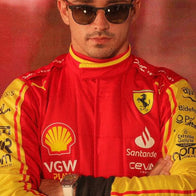 2023 Charles Leclerc Monza GP Ferrari F1 Race Replica Suit Dash Racegear product image 4