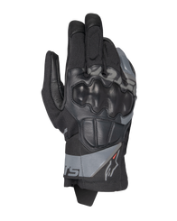 Alpinestars Corozal V3 Drystar® Gloves, Adventure Motorcycle Gloves, Black with Gray Accents, Hard Knuckle Protection, Mixed Textile and Leather Construction, Waterproof Drystar® Technology