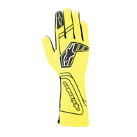 Gloves Alpinestars Tech-1 Start V4 Yellow Fluo - front view | Dash Racegear