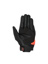 Alpinestars SP X 3 Gloves, Men's Black and Red Motorcycle Racing Gloves with a perforated leather palm and protective sliders.