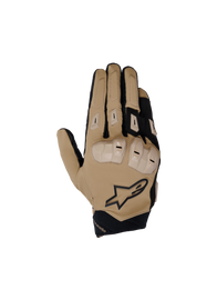 Alpinestars SP X 3 Motorcycle Racing Gloves for men, featuring TPU knuckle protection in Dark Khaki and Black.