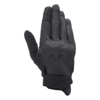 Alpinestars Stated Air Gloves, Motorcycle Gloves, Black Black, featuring breathable mesh airprene backhand, integrated Nucleon knuckle protection, and low-profile urban styling with Alpinestars logo on the wrist strap