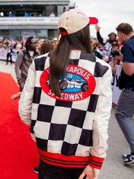 Indianapolis 500 Caitlin Clark Racing Jacket Jacket unisex detail view 4 | Dash Racegear — Caitlin Clark racing jacket with smooth finish and motorsport-inspired everyday styling.