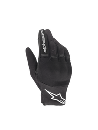 Alpinestars Copper Gloves, black and white urban motorcycle gloves featuring lightweight textile mesh.