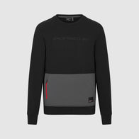 PORSCHE FW UTILITY CREW SWEAT - black