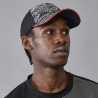 PORSCHE FW QUOTED AOP TRUCKER CAP - black