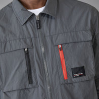 PORSCHE FW MENS UTILITY OVERSHIRT - grey