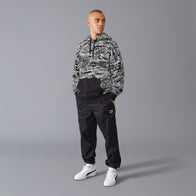 PORSCHE FW QUOTED AOP OVERSIZED HOODY - black