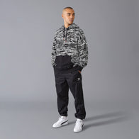 PORSCHE FW QUOTED AOP OVERSIZED HOODY - black