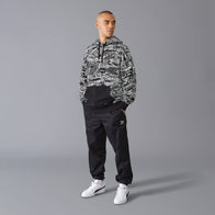 PORSCHE FW QUOTED AOP OVERSIZED HOODY - black