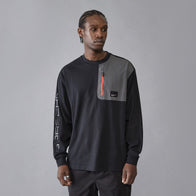 PORSCHE FW MENS UTILITY LS TEE - black