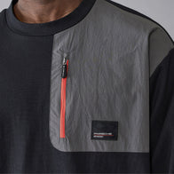 PORSCHE FW MENS UTILITY LS TEE - black