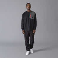 PORSCHE FW MENS UTILITY LS TEE - black