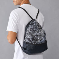 PORSCHE FW QUOTED AOP PULL BAG - black