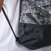 PORSCHE FW QUOTED AOP PULL BAG - black