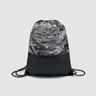 PORSCHE FW QUOTED AOP PULL BAG - black