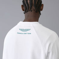 AMF1 FW LOGO CREW SWEAT - white
