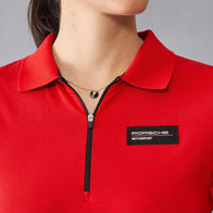 PORSCHE FW WOMENS POLO - red