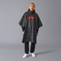 F1 FW LOGO PONCHO - black