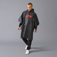 F1 FW LOGO PONCHO - black