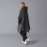 F1 FW LOGO PONCHO - black