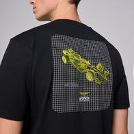 AMF1 FW MENS WIREFRAME GRAPHIC TEE - black